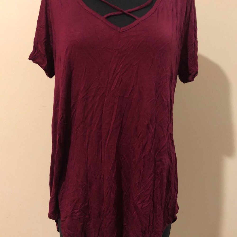 Bozzolo  Wine Top  5104  1X  NWT Boutique